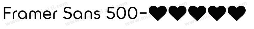 Framer Sans 500字体转换